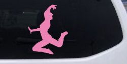 Dancer Car or Truck Window Decal Sticker (Pink)