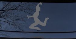 Dancer Car or Truck Window Decal Sticker (Silver)