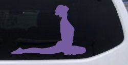 Yoga Pose Car or Truck Window Decal Sticker (Purple)