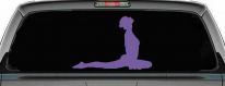 Yoga Pose Car or Truck Window Decal Sticker (Purple)