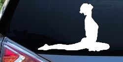 Yoga Pose Car or Truck Window Decal Sticker