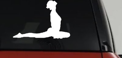Yoga Pose Vinyl Decal Sticker for Car or Truck Windows