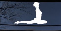 Yoga Pose Car or Truck Window Decal Sticker
