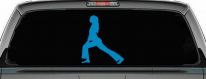 Yoga Pose Car or Truck Window Decal Sticker (Blue)