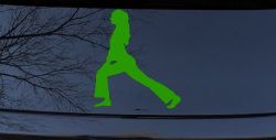 Yoga Pose Car or Truck Window Decal Sticker (Lime)