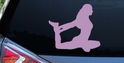 Yoga Pose Car or Truck Window Decal Sticker (Lilac)
