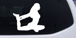 Yoga Pose Car or Truck Window Decal Sticker
