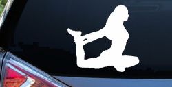 Yoga Pose Car or Truck Window Decal Sticker