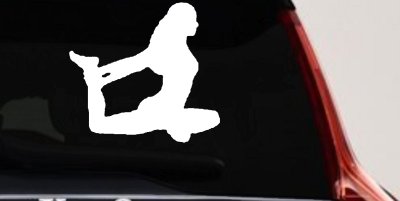 Yoga Pose Decal for Car Truck Windows Vinyl Sticker