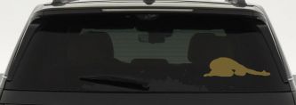 Yoga Pose Car or Truck Window Decal Sticker (Gold)