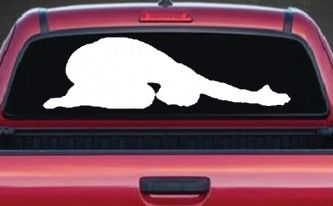 Yoga Pose Car or Truck Window Decal Sticker