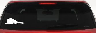 Yoga Pose Car or Truck Window Decal Sticker (White)
