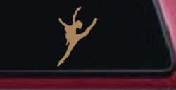 Dancer Car or Truck Window Decal Sticker (Light Brown)