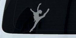 Dancer Vinyl Decal for Cars & Trucks - Express Your Passion (Telegrey)