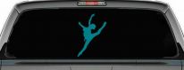 Dancer Car or Truck Window Decal Sticker (Turquoise Blue)