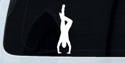 Dancer Hand Stand Car or Truck Window Decal Sticker