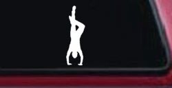 Dancer Hand Stand Car or Truck Window Decal Sticker