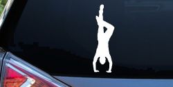 Dancer Hand Stand Car or Truck Window Decal Sticker