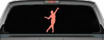 Dancer Car or Truck Window Decal Sticker (Coral)