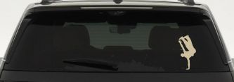 Dancer One Hand Stand Vinyl Decal Car Truck Window Sticker (Desert Sand)