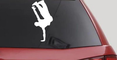 Dancer One Hand Stand Vinyl Decal Car Truck Window Sticker