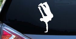 Dancer One Hand Stand Car or Truck Window Decal Sticker