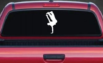 Dancer One Hand Stand Car or Truck Window Decal Sticker