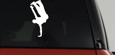 Dancer One Hand Stand Vinyl Decal Car Truck Window Sticker