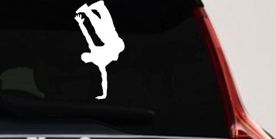 Dancer One Hand Stand Vinyl Decal Car Truck Window Sticker