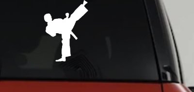 Karate Ninja Decal for Car & Truck Windows - Vinyl Sticker Art