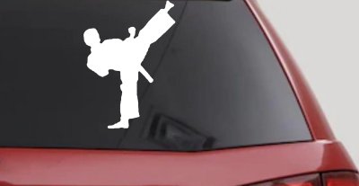 Karate Ninja Decal for Car & Truck Windows - Vinyl Sticker Art