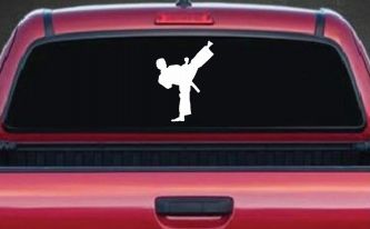 Karate Ninja Car or Truck Window Decal Sticker