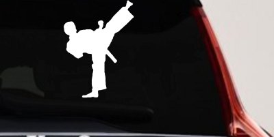 Karate Ninja Decal for Car & Truck Windows - Vinyl Sticker Art