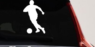 Soccer Player Vinyl Decal for Car Truck Window - Sports Sticker