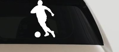 Soccer Player Vinyl Decal for Car Truck Window - Sports Sticker