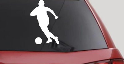 Soccer Player Vinyl Decal for Car Truck Window - Sports Sticker
