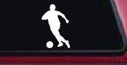 Soccer Player Sports Car or Truck Window Decal Sticker