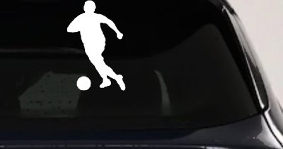 Soccer Player Vinyl Decal for Car Truck Window - Sports Sticker