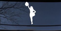 Cheerleader Sports Car or Truck Window Decal Sticker