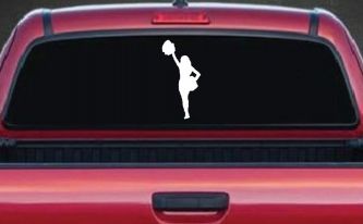 Cheerleader Sports Car or Truck Window Decal Sticker