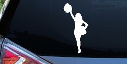 Cheerleader Sports Car or Truck Window Decal Sticker