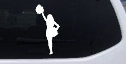 Cheerleader Sports Car or Truck Window Decal Sticker