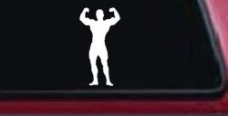 Body Builder Sports Car or Truck Window Decal Sticker