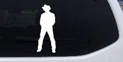 Cowboy Decal Western Car or Truck Window Decal Sticker