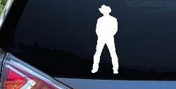 Cowboy Decal Western Car or Truck Window Decal Sticker