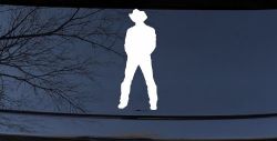 Cowboy Decal Western Car or Truck Window Decal Sticker