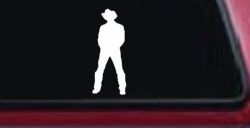 Cowboy Decal Western Car or Truck Window Decal Sticker