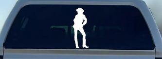 Cowgirl Decal Western Car or Truck Window Decal Sticker