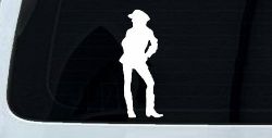 Cowgirl Decal Western Car or Truck Window Decal Sticker