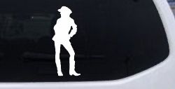 Cowgirl Decal Western Car or Truck Window Decal Sticker